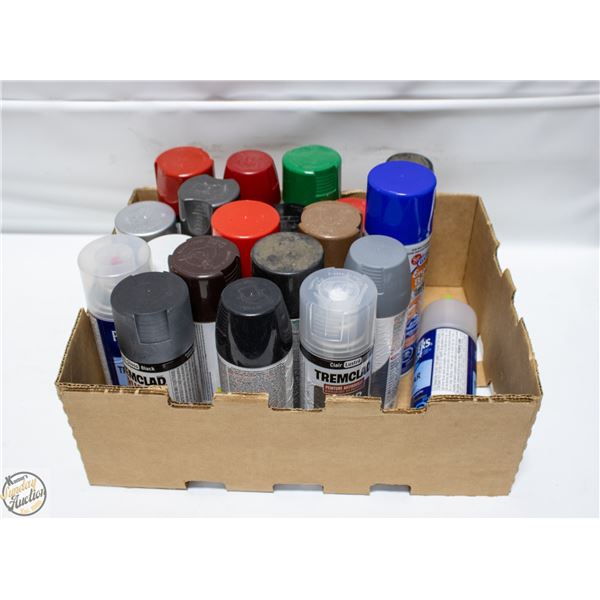 LOT OF FULL SPRAY PAINTS & PERFECT MATCH PAINTS