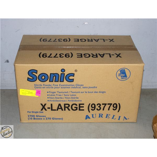 BOX OF X-LARGE SONIC NITRILE POWDER