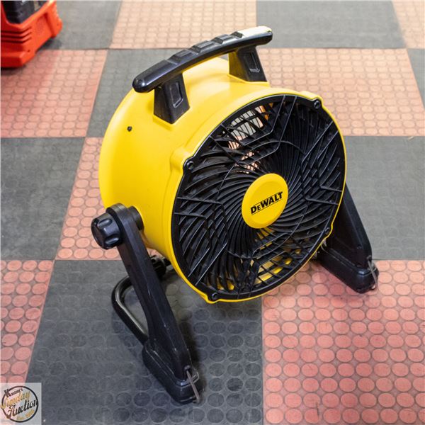 DEWALT BENCHTOP FAN LARGE - 22.05 X 11.42 X 20.67"