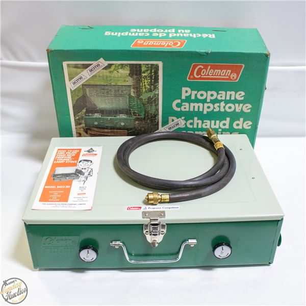 ESTATE VINTAGE COLEMAN PROPANE CAMPSTOVE