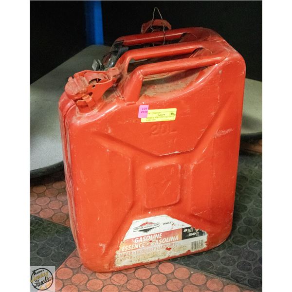 BRIGGS & STRATON 5 GAL METAL JERRY CAN