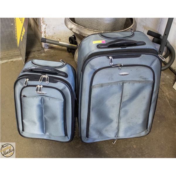 2 PCE SAMSONITE LUGGAGE SET, CARRY ON & CASE