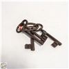 Image 1 : SET OF LARGE CAST IRON SKELETON KEYS