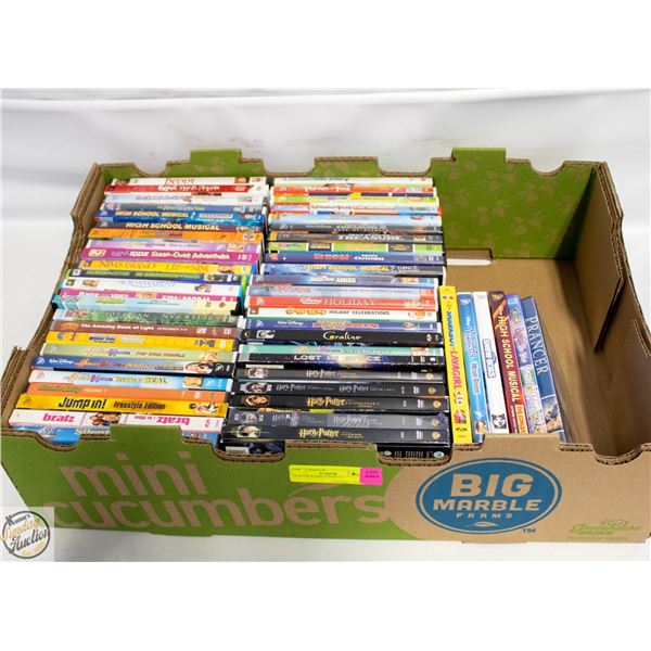 FLAT OF FAMILY DVD’S