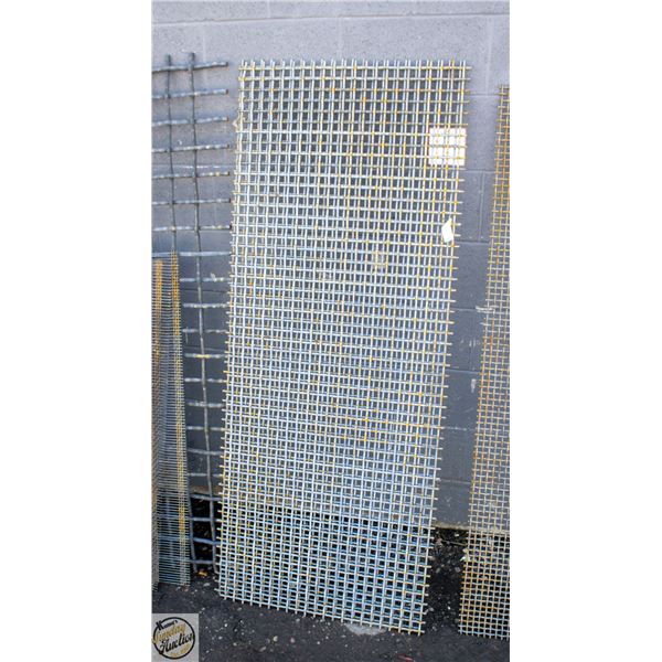 SET OF TWO 64" X 26" HIGH CARBON STEEL SCREENS