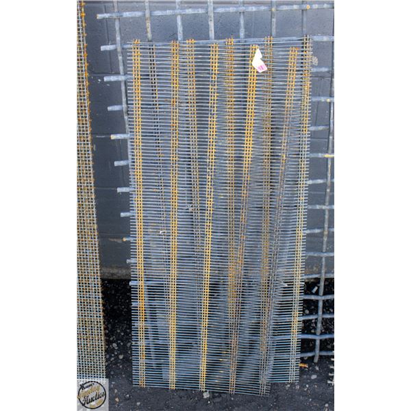 SET OF TWO 42" X 18" HIGH CARBON STEEL SCREENS