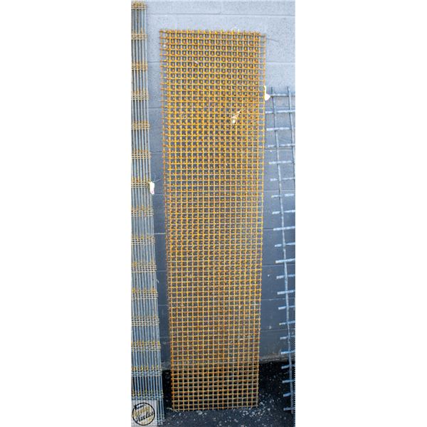SET OF TWO 72" X 17" HIGH CARBON STEEL SCREENS