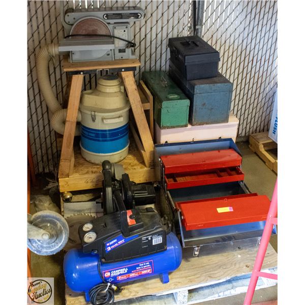 PALLET OF ESTATE POWER TOOLS,