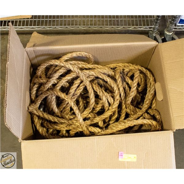 APPROXIMATELY 50 FEET OF HEAVY DUTY ROPE