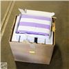 Image 1 : CASE OF 12 PURPLE+WHITE BEANBAG/STUFFED ANIMAL-