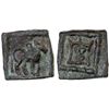 Image 1 : BACTRIA: Apollodotos II, ca. 80-65 BC, AE square unit (1.78g), VF