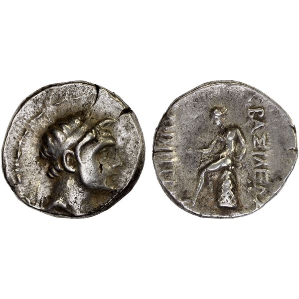 SELEUKID KINGDOM: Demetrios I Soter, 162-150 BC, AR tetradrachm (16.7g), VF