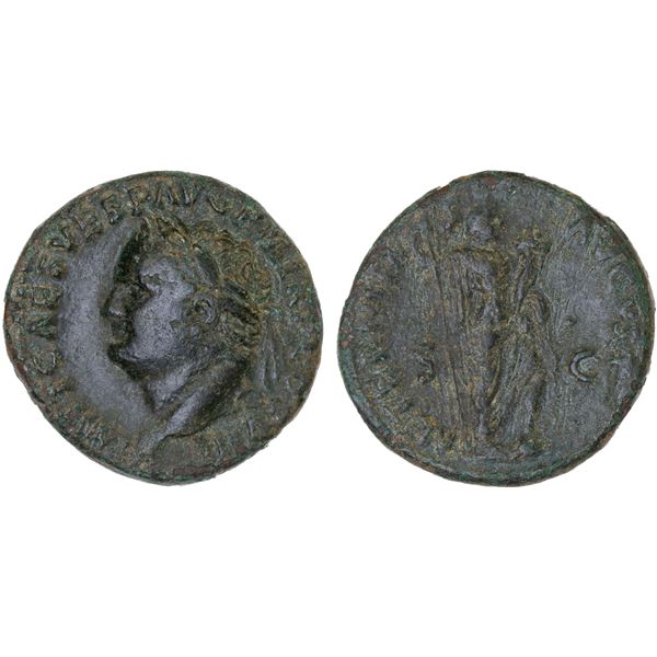 ROMAN EMPIRE: Titus, 79-81 AD, AE as (10.96g), Rome, 80-81 AD, F-VF