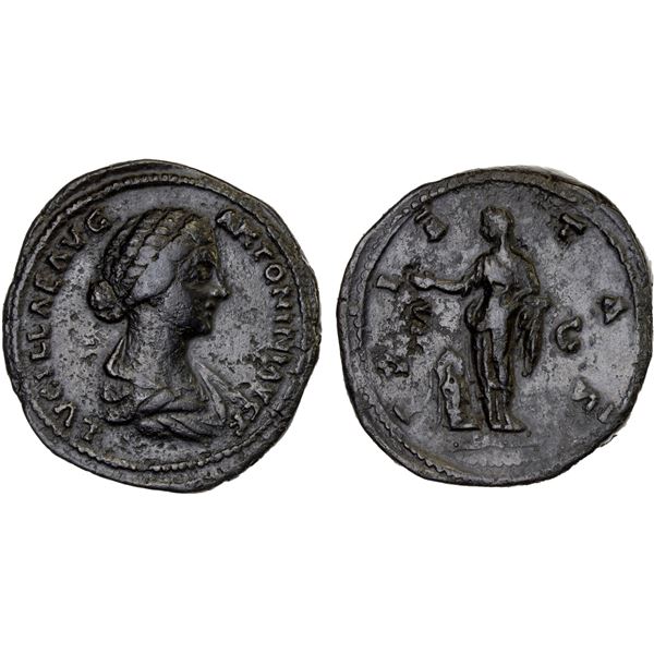ROMAN EMPIRE: Lucilla, augusta, 164-169, AE sestertius (26.44g), Rome, 164-169 AD, VF