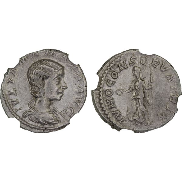 ROMAN EMPIRE: Julia Mamaea, augusta, 222-235 AD, AR denarius, Rome, NGC XF