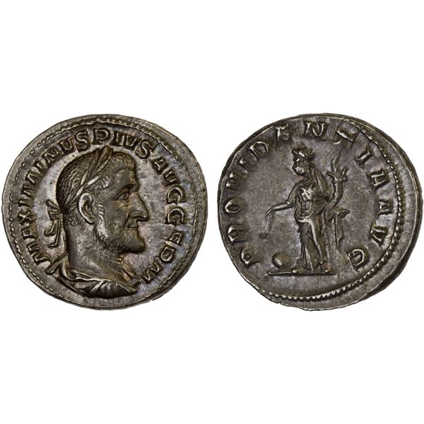 ROMAN EMPIRE: Maximinus I Thrax, 235-238 AD, AR denarius (3.92g), Rome, 236-238 AD, XF