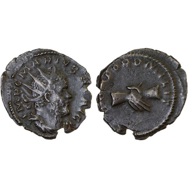ROMAN EMPIRE: Marius, Romano-Gallic emperor, 269 AD, AE antoninianus (3.18g), Cologne, Choice VF