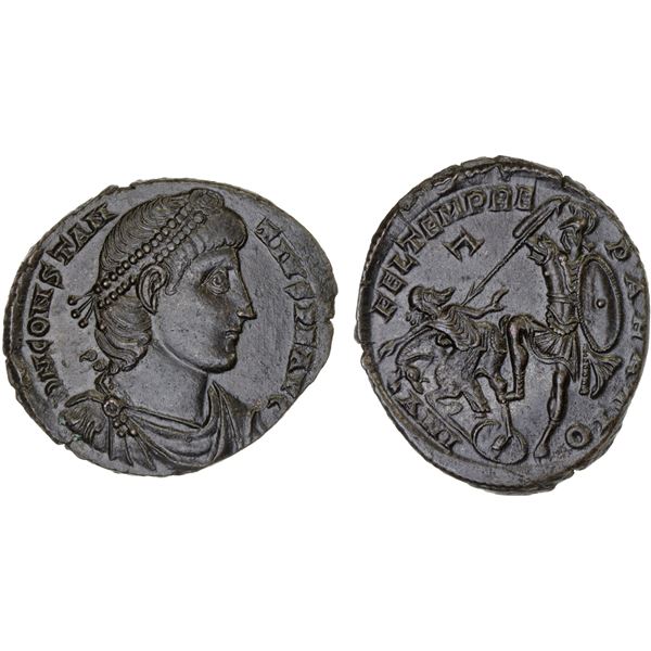 ROMAN EMPIRE: Constantius II, 337-361 AD, AE22 (4.58g), Antioch, 350-355 AD, Choice XF