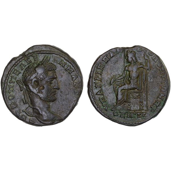 ROMAN PROVINCIAL, MOESIA: Nicopolis ad Istrum, Macrinus, 217-218 AD, AE27 (12.78g), Choice VF