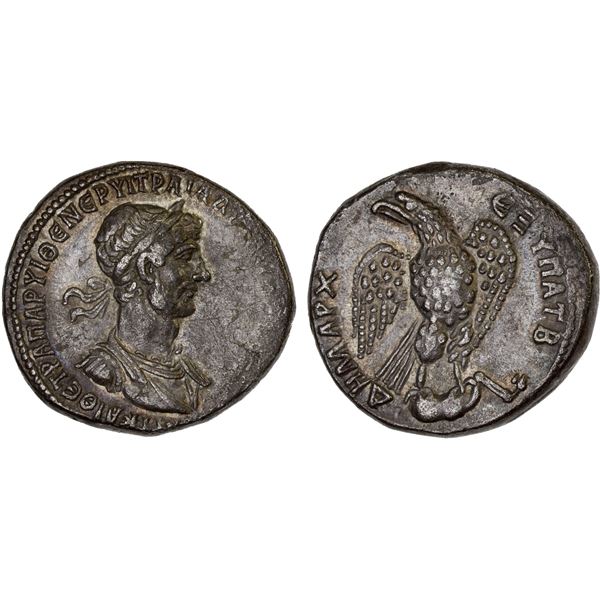 ROMAN PROVINCIAL, SYRIA: Antioch, Hadrian, 117-138 AD, AR tetradrachm (14.45g), 118 AD, Choice VF