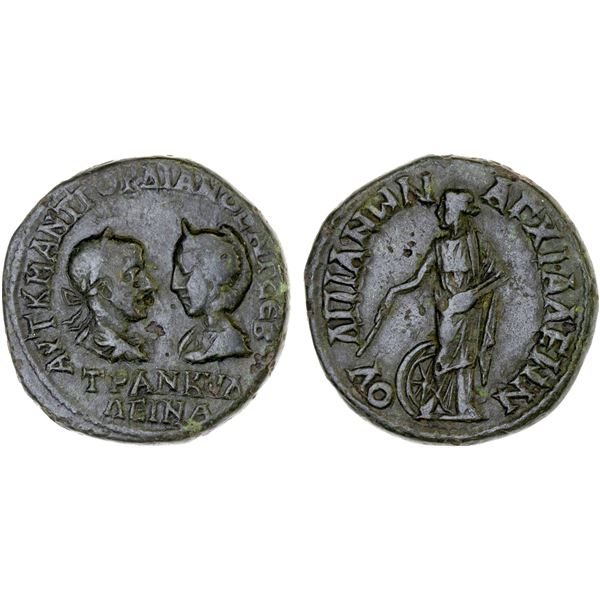 ROMAN PROVINCIAL, THRACE: Anchialus, Gordian III, 238-244 AD, AE26 (12.86g), VF