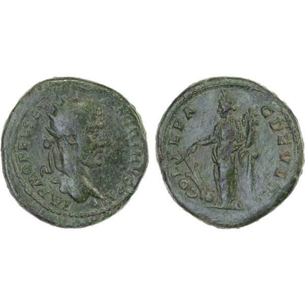ROMAN PROVINCIAL, THRACE: Deultum, Macrinus, 217-218 AD, AE24 (8.20g), VF