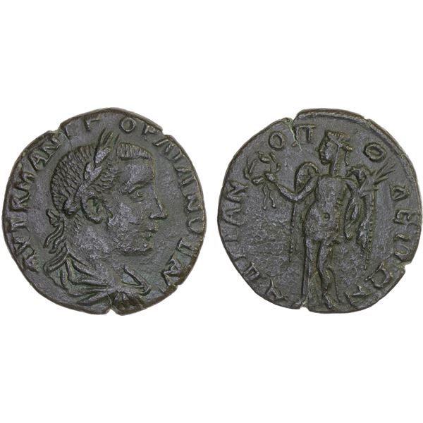 ROMAN PROVINCIAL, THRACE: Hadrianopolis, Gordian III, 238-244 AD, AE24 (6.57g), VF
