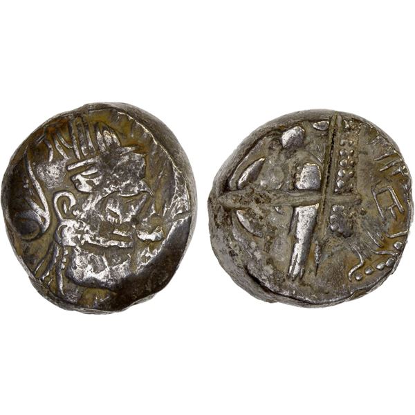 MESOPOTAMIA: Alexandrine Empire, Mazakes, satrap, ca. 331-322 BC, AR tetradrachm (17.02g), VF