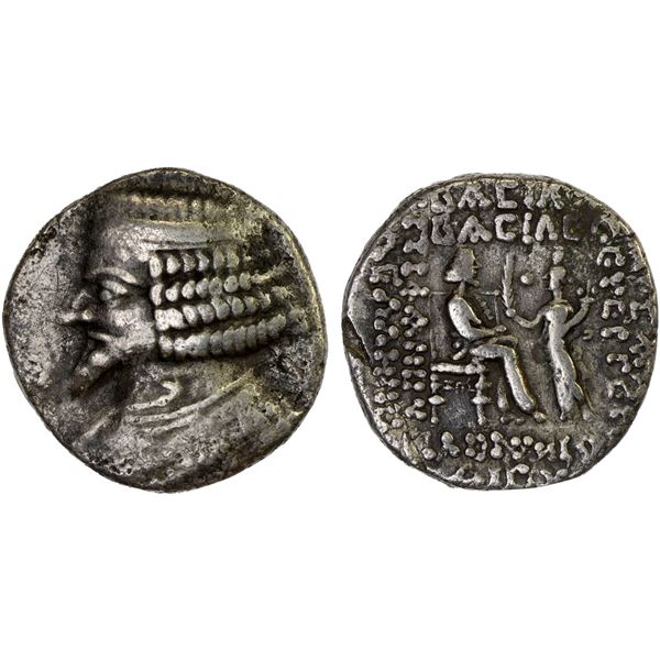 PARTHIAN KINGDOM: Phraates IV, ca. 38-2 BC, AR tetradrachm (11.43g), Seleukeia on the Tigris, Dios S