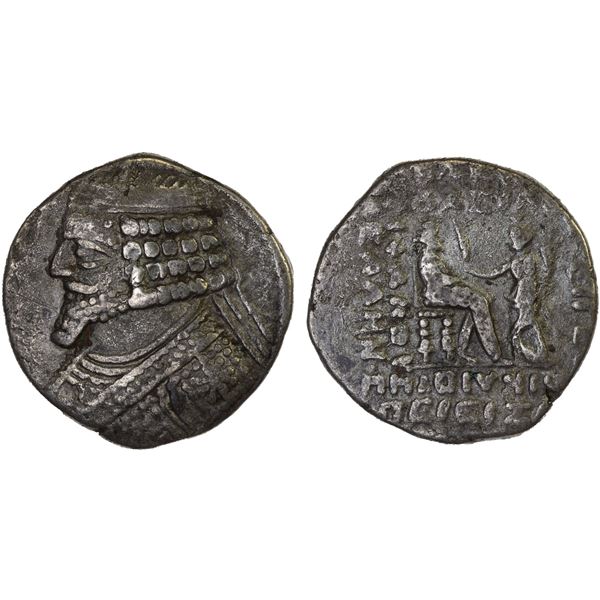 PARTHIAN KINGDOM: Phraates IV, ca. 38-2 BC, AR tetradrachm (11.72g), Seleukeia on the Tigris, Periti