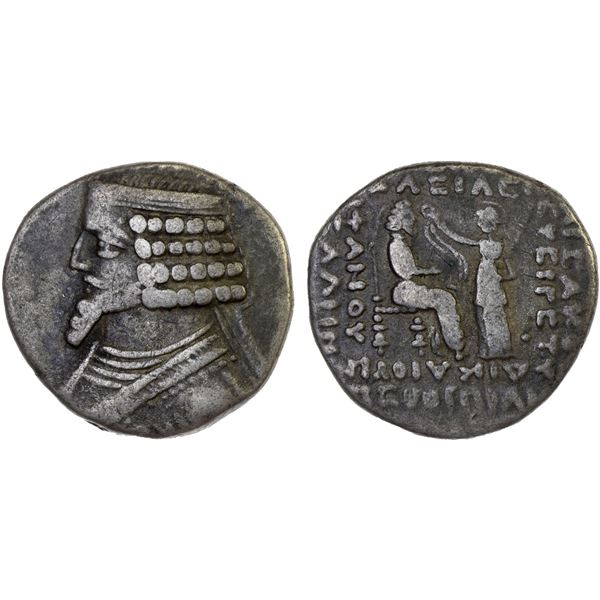 PARTHIAN KINGDOM: Phraates IV, ca. 38-2 BC, AR tetradrachm (14.30g), Seleukeia on the Tigris, Gorpia