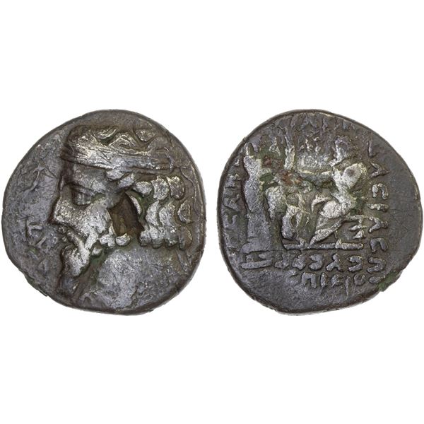 PARTHIAN KINGDOM: Artabanos II, ca. 10-38 AD, BI tetradrachm (8.75g), Seleukeia on the Tigris, Artem