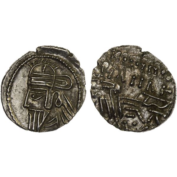 PARTHIAN KINGDOM: Osroes II, 190-208 AD, AR drachm (3.78g), Ekbatana, Choice XF
