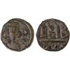 Image 1 : ARAB-BYZANTINE: AE 12 nummi (6.49g), Abaz Mint, late 7th century, VF