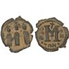 Image 1 : ARAB-BYZANTINE: Three Standing Figures, ca. 640s-660s, AE fals (5.74g), Fine