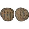 Image 1 : ARAB-BYZANTINE: Three Standing Figures, ca. 685-690, AE fals (3.51g), Tabariya, F-VF