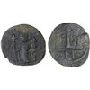 Image 1 : ARAB-BYZANTINE: Standing Emperor, ca. 670s-680s, AE fals (3.76g), VF