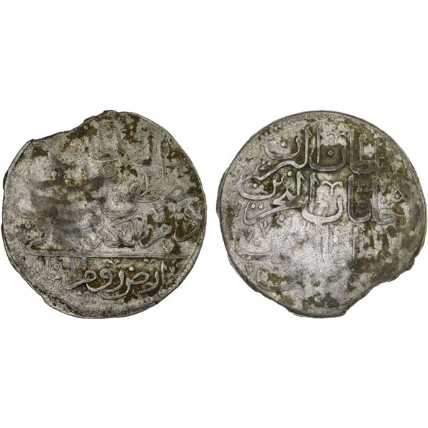 OTTOMAN TURKEY: Mustafa II, 1695-1703, AR kurush (40 para) (19.69g), Erzurum, AH1106, VG-F