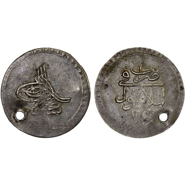 OTTOMAN TURKEY: Selim III, 1789-1807, AR onluk (10 para) (3.93g), Islambul, AH1203 year 1, VF