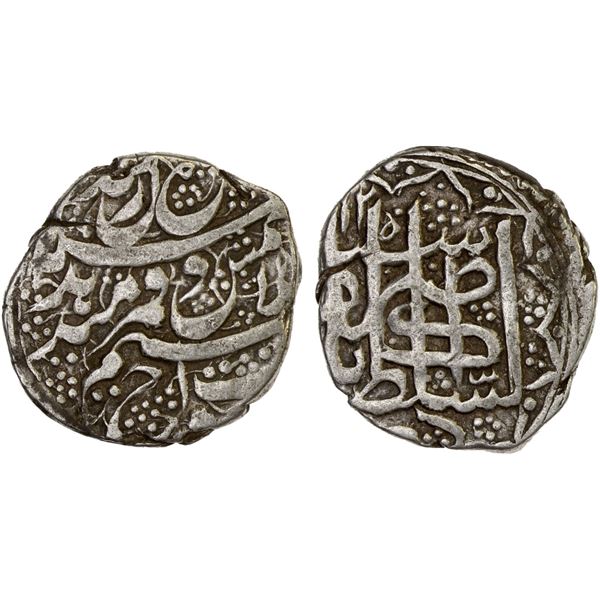 AFGHANISTAN: BARAKZAI: Dost Muhammad, 1st reign, 1824-1839, AR rupee (9.42g), Kabul, AH1255, VF