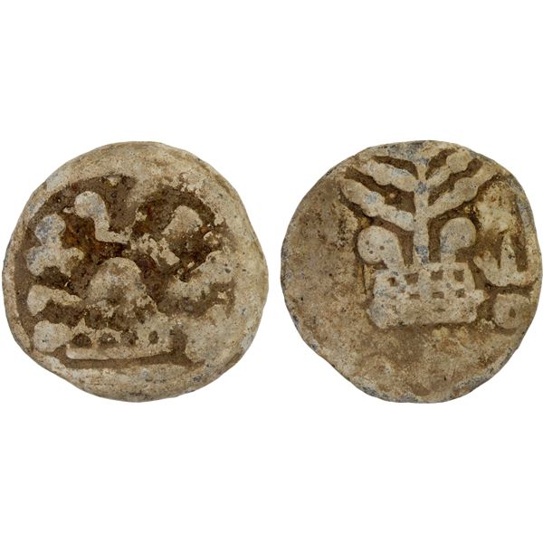 ANCIENT INDIA: ANANDAS: Mulananda, ca. late 2nd century AD, lead unit (17.71g), Fine