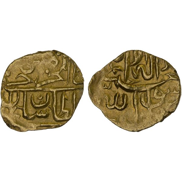 MUGHAL: Sulayman Mirza, 1529-1584, AV 1/12 Indian mohur (0.92g), [Badakhshan], ND, Choice XF