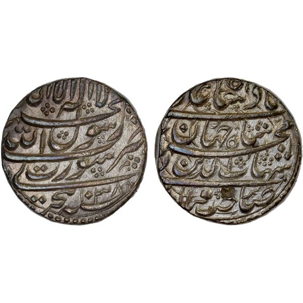 MUGHAL: Shah Jahan I, 1628-1658, AR rupee, Surat, AH1038, XF-AU