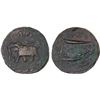 Image 1 : MYSORE: Tipu Sultan, 1782-1799, AE paisa (zohra), (11.33g), Farrukhyab-Hisar, AM1218, VF