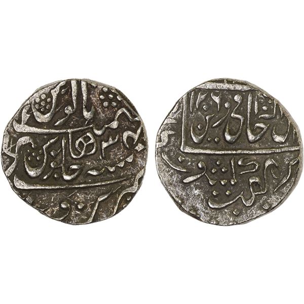 NARWAR: Mahadhi Rao, 1761-1794, Narwar, AH1206 year 34, nearly XF