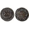 Image 1 : TRAVANCORE: Rama Varma IV, 1860-1880, AR velli fanam (1.52g), ND (1860-61), XF