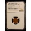 Image 2 : TRAVANCORE: Rama Varma VI, 1885-1924, AE 4 cash, ND (1906-35), NGC MS65 RD