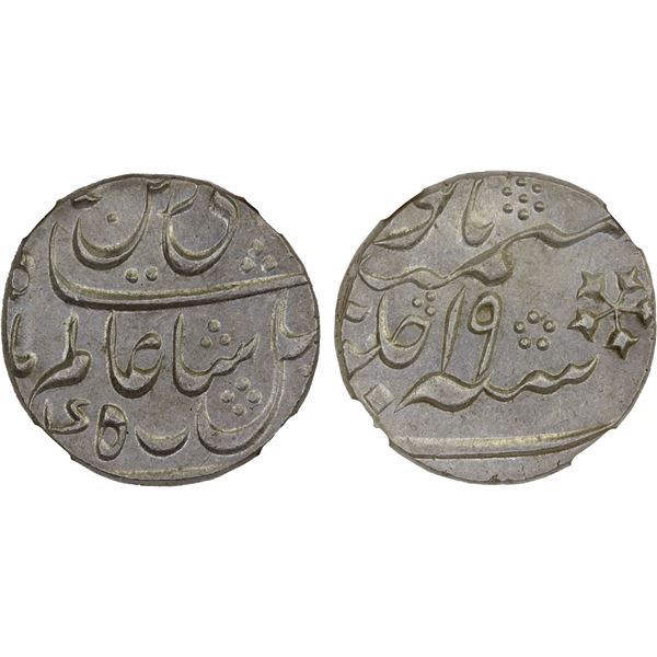 BENGAL PRESIDENCY: AR rupee, Murshidabad, year 19, NGC MS61