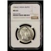 Image 2 : BRITISH INDIA: Edward VII, 1901-1910, AR rupee, 1906(c), NGC MS63