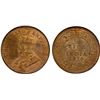 Image 1 : BRITISH INDIA: George V, 1910-1936, AE 1/2 pice, 1914, NGC MS66 RD